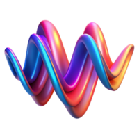 dramatic contemporary A visualization of sound waves, using vibrant colors and flowing lines, with energetic lighting and a futuristic style genuine png