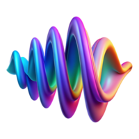 magnificent vintage A visualization of sound waves, using vibrant colors and flowing lines, with energetic lighting and a futuristic style premium png