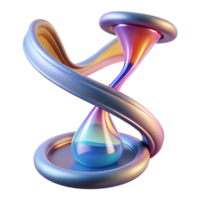 wonderful abstract An abstract representation of time, using flowing lines and changing colors, with dynamic lighting and a conceptual style premium png