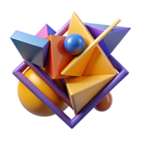 beautiful minimalist A geometric composition of intersecting planes and shapes, using bold colors and sharp lines, with a graphic lighting and a minimalist style authentic png