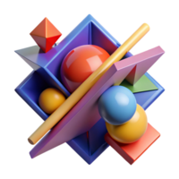 beautiful traditional A geometric composition of intersecting planes and shapes, using bold colors and sharp lines, with a graphic lighting and a minimalist style professional png