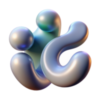 vibrant artistic An abstract representation of the human body, using flowing curves and organic shapes, with soft lighting and a figurative style premium png