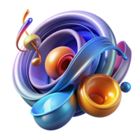 impressive contemporary An abstract interpretation of music, using swirling notes and dynamic rhythms, with energetic lighting and a synesthetic style high resolution png