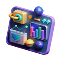 dramatic abstract A stylized, art illustration of a futuristic interface with complex data visualizations, illuminated by a dynamic color scheme authentic png