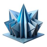 vibrant artistic Origami-inspired building, folded planes creating a dynamic form, paper-like texture, soft diffused lighting high quality png