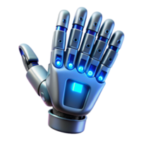 beautiful vintage A hyperrealistic robotic hand intricately crafting a microchip, illuminated by cool blue LED light, in a chiaroscuro style exclusive png