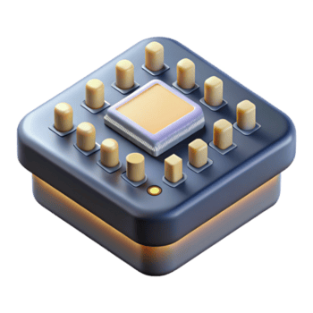 extraordinary artistic A microscopic view of transistors on a microchip, illuminated by scanning electron microscope lighting, in a scientific, photorealistic style high resolution png