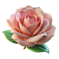 extraordinary abstract A close-up of a blooming rose, delicate pink petals and green leaves, soft diffused light, macro photography style authentic png