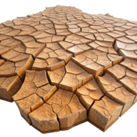 deslumbrante rústico uma rachado deserto chão, intrincado padrões do seco lama, severo meio dia luz solar, fotorrealista estilo exclusivo png