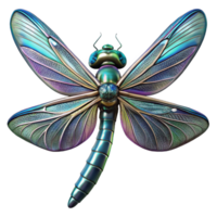extraordinary vintage A close-up of a dragonfly's iridescent wings, intricate details and vibrant colors, macro photography style detailed png