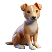 wonderful abstract A loyal dog sitting patiently, head tilted, soft window light, heartwarming and realistic style high quality png