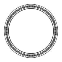 Oval decorative frame. Vintage byzantine round frame. Classic byzantine ornament. Frame of Ancient Greece, Eastern Roman Empire. Decorative element for design. For laser cutting, porcelain, embroidery vector