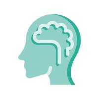A minimalistic symbol reflecting the essence of the mind, brain vector