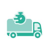 A minimalistic symbol reflecting the essence of the fast freight delivery vector