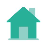 A minimalistic symbol reflecting the essence of the house vector