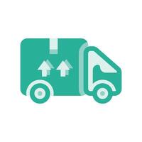 A minimalistic symbol reflecting the essence of the courier, car vector