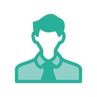A minimalistic symbol reflecting the essence of the office worker vector