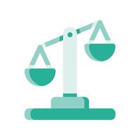 A minimalistic symbol reflecting the essence of the scales of justice vector