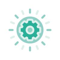A minimalistic symbol reflecting the essence of the sun, setting vector
