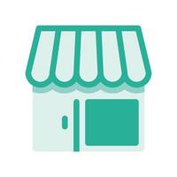A minimalistic symbol reflecting the essence of the store building, facade vector