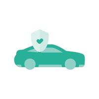 A minimalistic symbol reflecting the essence of the car insurance vector