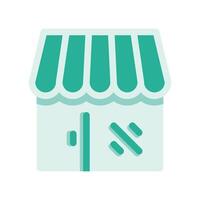 A minimalistic symbol reflecting the essence of the store building, marketplace vector