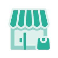 A minimalistic symbol reflecting the essence of the store, shopping bag vector