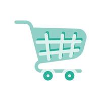 A minimalistic symbol reflecting the essence of the shopping cart vector
