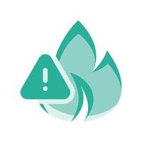 A minimalistic symbol reflecting the essence of the flammable vector