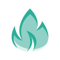 A minimalistic symbol reflecting the essence of the flame, fire vector