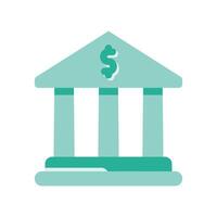 A minimalistic symbol reflecting the essence of the bank building vector
