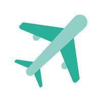 A minimalistic symbol reflecting the essence of the airplane vector