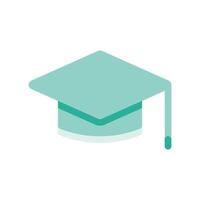 A minimalistic symbol reflecting the essence of the student hat vector
