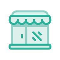 A minimalistic symbol reflecting the essence of the store, stall vector