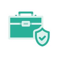A minimalistic symbol reflecting the essence of the portfolio protected vector