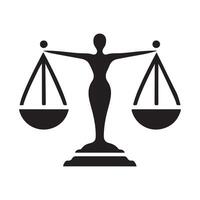 Scales of justice symbol. illustration vector