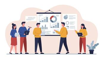 Improving Team Performance in the Workplace. vector