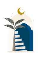 Santorini poster design, Greece. Travel and tourism and sightseeing. Modern design. Greek architecture vector
