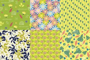 Cute geometric Easter seamless pattern. Abstract flat holiday background with Easter spring symbols vector