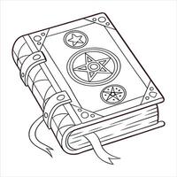 grimoire with protective vector