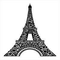 Best Eiffel Tower Silhouette Royalty . vector