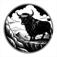 Majestic Yak Public vector