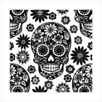 Sugar Skull Seamless vector