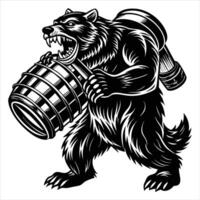 Roaring Bear Wild vector