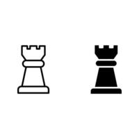 Chess icon set vector