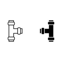Pipe icon set. for mobile concept vector