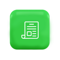 A green button with a document icon png