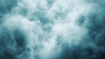 Teal and White Cloud Texture Abstract Dreamy Background photo