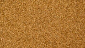 Golden sand background with fine texture of desert or beach. Granules small and tightly packed, uniform and natural pattern. Ideal for yellow textures, summer sun holiday concept or design elements. photo