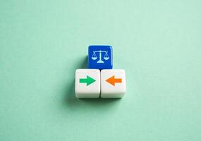 Dispute resolution through a mediator or court. Resolution through legal processes or arbitration offers. Settle conflicts, ensuring fair outcomes for opposing parties. photo